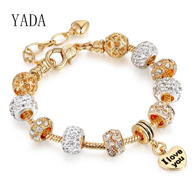 YADA Brand Gold Color Crystal Bracelets&Bangles For Women Heart Adjustable Bracelets Charm Friendship Beads Bracelet BT200162
YADA Brand Gold Color Crystal Bracelets&Bangles For Women Heart Adjustable Bracelets Charm Friendship Beads Bracelet BT200162