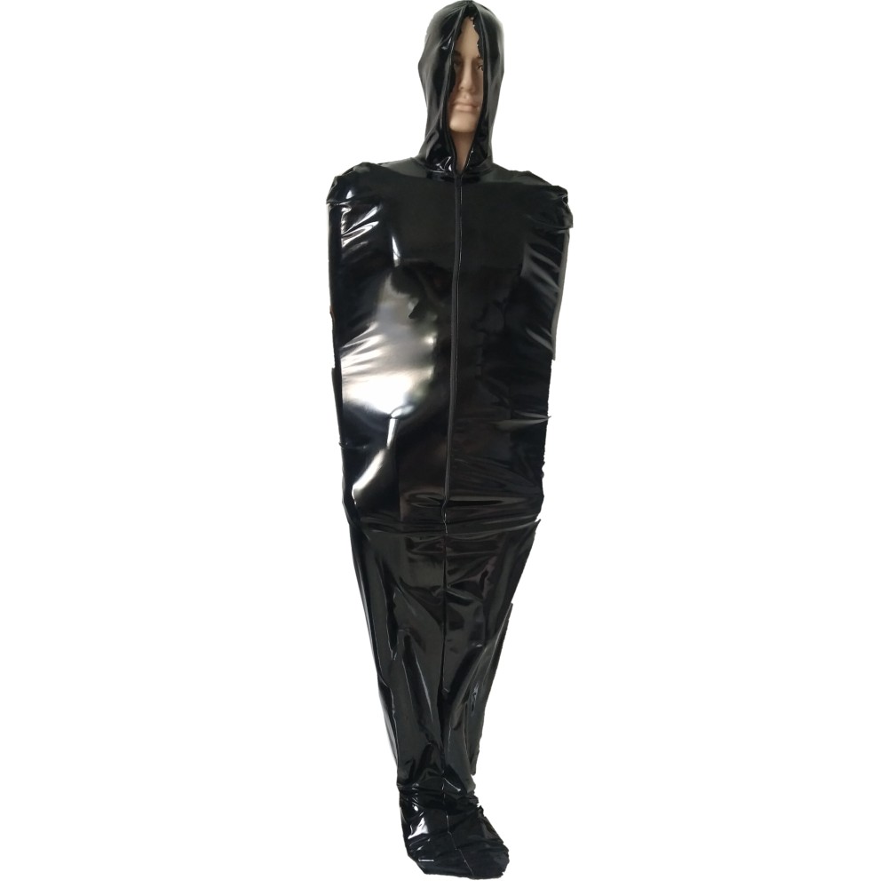 Fetish pvc faux leather Catsuit Costumes Sexy black mummy bodysuit Spandex Sleeping Bag Zentai Catsuits adult cosplay Fancy Dress Double zipper, White
Fetish pvc faux leather Catsuit Costumes Sexy black mummy bodysuit Spandex Sleeping Bag Zentai Catsuits adult cosplay Fancy Dress Double zipper, White