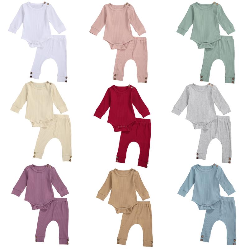 2Pcs Infant Baby Boys Girls Outfits Set , Long Sleeve Rib Knitted Romper + Elastic Waist Pants Set 0-24months, Blue
2Pcs Infant Baby Boys Girls Outfits Set , Long Sleeve Rib Knitted Romper + Elastic Waist Pants Set 0-24months, Blue