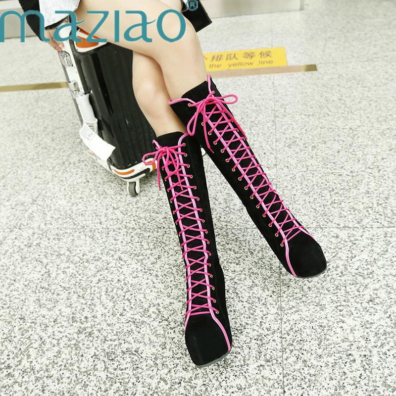2020 Sexy Fashion Women Super High Increasing Boots Round Toe Platform Knee High Shoes Ladies Lace Up Patchwork Boots MAZIAO1, Black
2020 Sexy Fashion Women Super High Increasing Boots Round Toe Platform Knee High Shoes Ladies Lace Up Patchwork Boots MAZIAO1, Black
