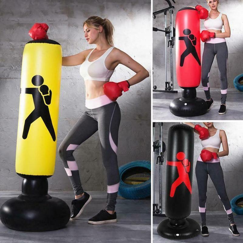 1.6m Training Fitness Vertical Inflatable Boxing Bag PVC Thickening Boxing Pillar Tumbler Column Punching Bag Fitness Tool1
1.6m Training Fitness Vertical Inflatable Boxing Bag PVC Thickening Boxing Pillar Tumbler Column Punching Bag Fitness Tool1