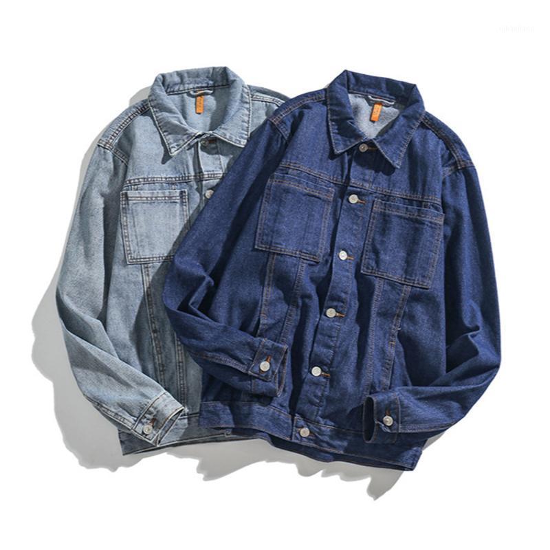 Denim multi-pocket sportswear men' lapel Street high quality jacket jacket casual retro fashion motorcycle men's1, Blue
Denim multi-pocket sportswear men' lapel Street high quality jacket jacket casual retro fashion motorcycle men's1, Blue