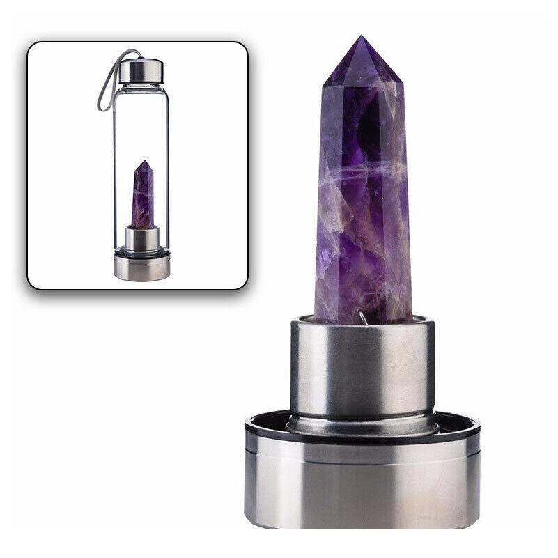 Natural Quartz Gemstone Glass Water Bottle Direct Drinking Cup Glass Crystal Obelisk Wand Healing Wand Bottle With Rope jlltTT
Natural Quartz Gemstone Glass Water Bottle Direct Drinking Cup Glass Crystal Obelisk Wand Healing Wand Bottle With Rope jlltTT