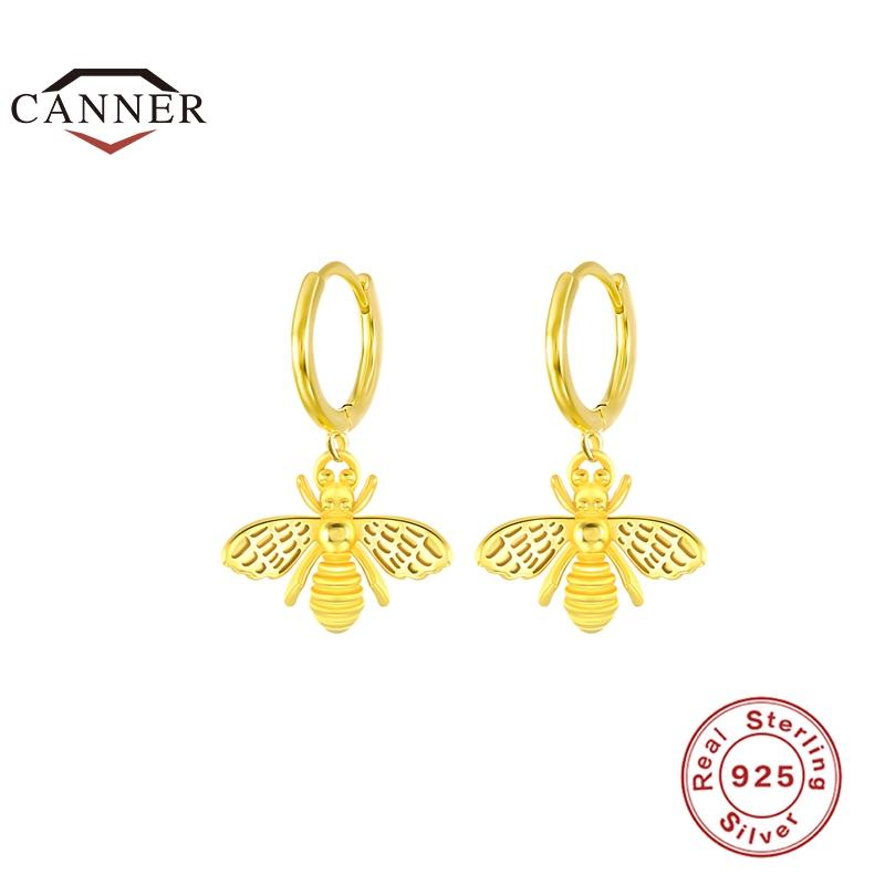 Hoop & Huggie CANNER 925 Sterling Silver INS Insect Bee Personality Earrings For Women Piercing Earring Earings Gold Color Pendientes
Hoop & Huggie CANNER 925 Sterling Silver INS Insect Bee Personality Earrings For Women Piercing Earring Earings Gold Color Pendientes