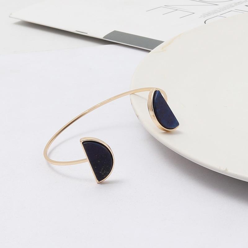ZWPON Gold Double Semicircle Natural Stone Open Bangles for Women Fashion Geometric Bracelets Jewelry Wholesale1
ZWPON Gold Double Semicircle Natural Stone Open Bangles for Women Fashion Geometric Bracelets Jewelry Wholesale1