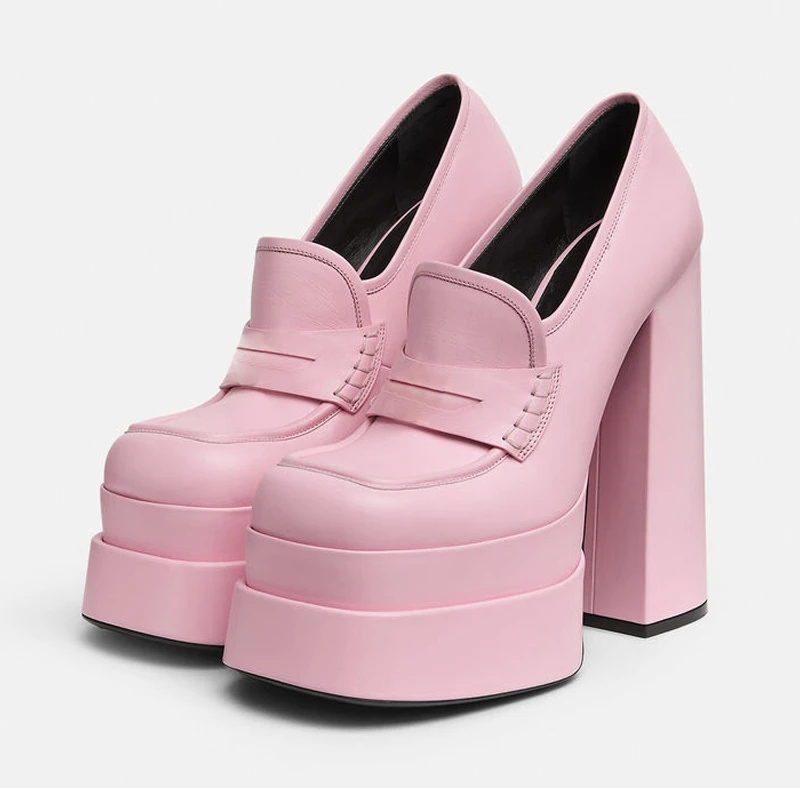 Platform High Heels Pumps Shoes For Women Spring Summer Designer Luxury Loafers Party Shoes Casual Ladies, Black
Platform High Heels Pumps Shoes For Women Spring Summer Designer Luxury Loafers Party Shoes Casual Ladies, Black