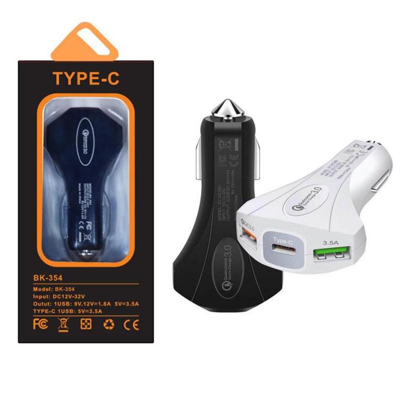 7A 35W Car Charger QC3.0 Quick Phone Charge Dual Port Fast Charging Type C Car Charger With retail package box
7A 35W Car Charger QC3.0 Quick Phone Charge Dual Port Fast Charging Type C Car Charger With retail package box
