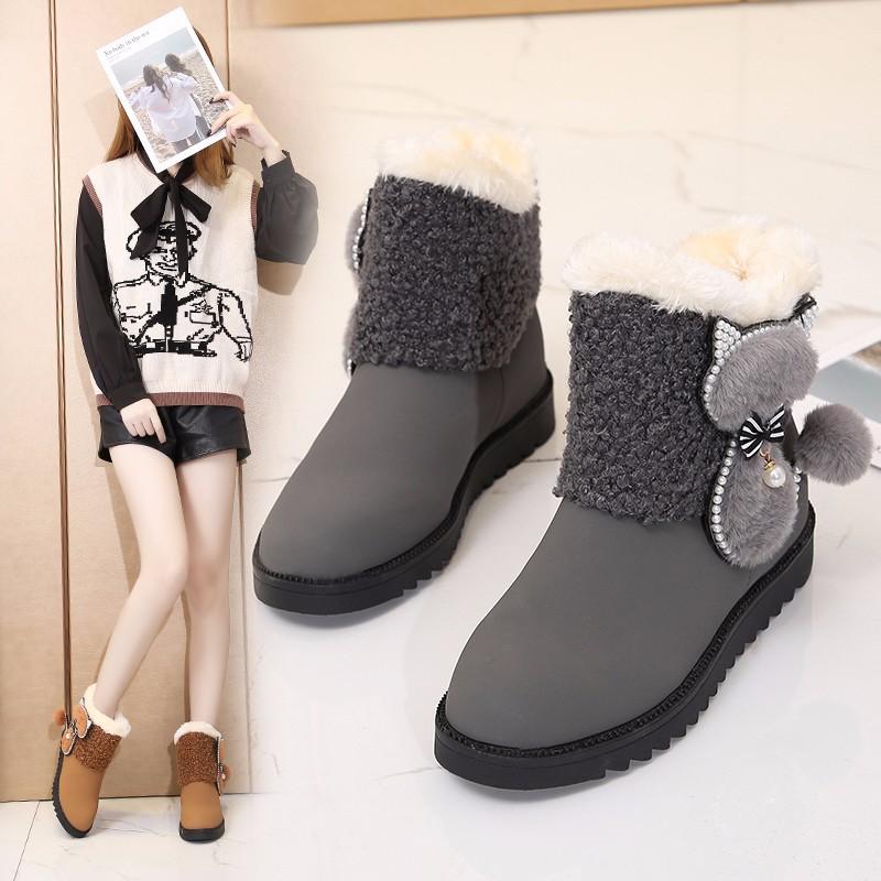 Women's snow boots plus cotton thick warm snow boots ladies autumn and winter new flat-bottom sleeve student cotton shoes, Yellow
Women's snow boots plus cotton thick warm snow boots ladies autumn and winter new flat-bottom sleeve student cotton shoes, Yellow