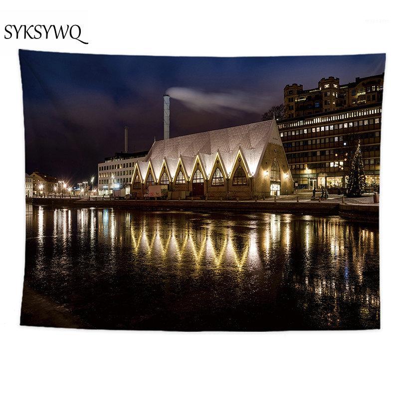 night scenery tapestry river house wall hanging carpet new arrival bedroom decor wall cloth blanket1
night scenery tapestry river house wall hanging carpet new arrival bedroom decor wall cloth blanket1