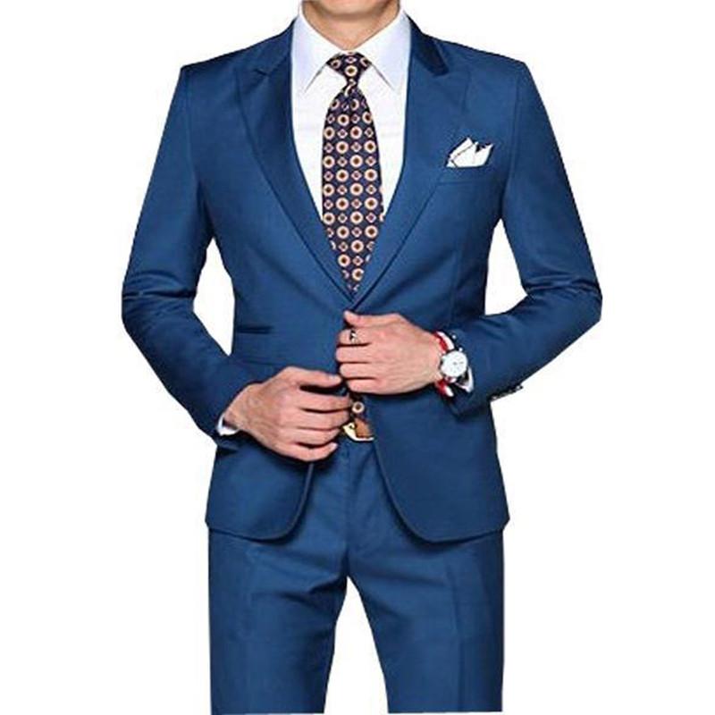 New Arrival Straight Blue Men Tuxedos Peaked Lapel Wedding Suit For Men 2 Pieces Slim Fit For Wedding Suits Jacket+Pants, Black
New Arrival Straight Blue Men Tuxedos Peaked Lapel Wedding Suit For Men 2 Pieces Slim Fit For Wedding Suits Jacket+Pants, Black