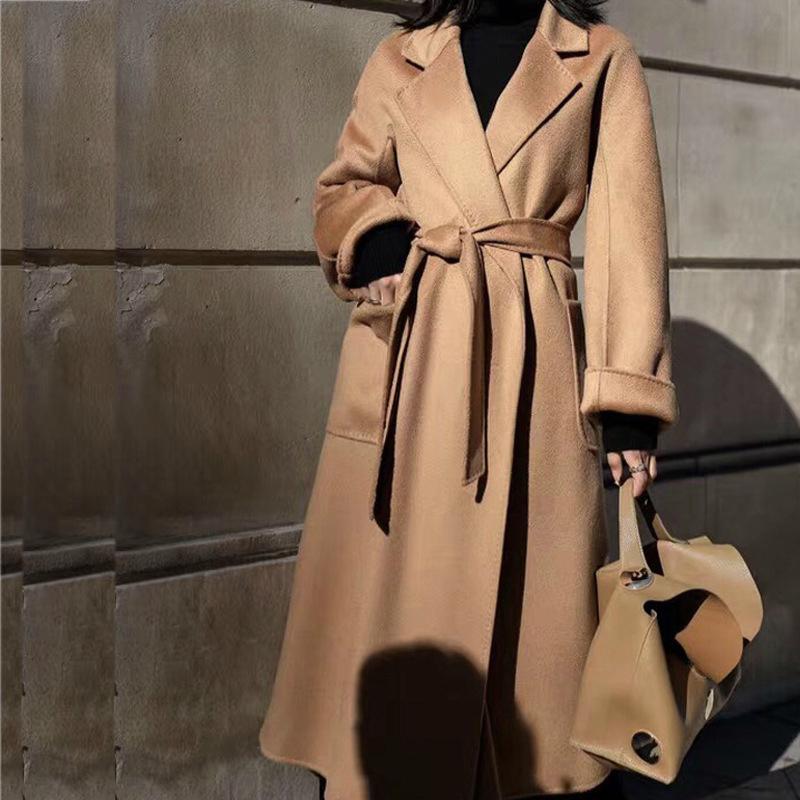 Winter Korean Popular High-end Water Corrugated Woolen Overcoat 2020 Fashion Long Bathrobe Style 100% Wool Jacket Coat Women, Black
Winter Korean Popular High-end Water Corrugated Woolen Overcoat 2020 Fashion Long Bathrobe Style 100% Wool Jacket Coat Women, Black