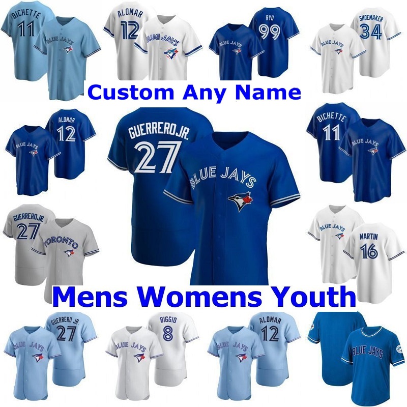 Toronto 2020 Blue Jays Vladimir Guerrero Jr. Cavan Biggio Hyun-Jin Ryu Yamaguchi Randal Grichuk Drury Hernandez Jansen Baseball Jerseys, As shown in illustration
Toronto 2020 Blue Jays Vladimir Guerrero Jr. Cavan Biggio Hyun-Jin Ryu Yamaguchi Randal Grichuk Drury Hernandez Jansen Baseball Jerseys, As shown in illustration