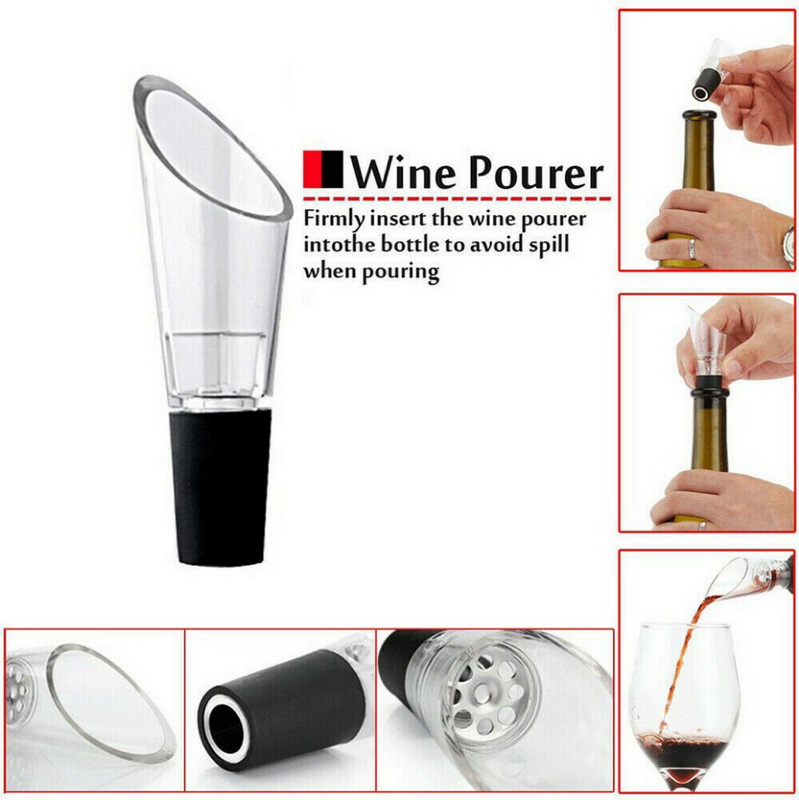 4 Pcs set Red Wine Opener Air Pressure Pump Bottle Opener Corkscrews With Vacuum Stopper Wine Pourer Bar Tools Kitchen Gadgets215267260