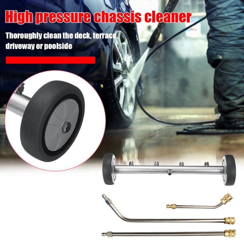 16 inch Pressure Washer Undercarriage Car chassis cleaning tool with stainless steel long pole universal wheel
16 inch Pressure Washer Undercarriage Car chassis cleaning tool with stainless steel long pole universal wheel