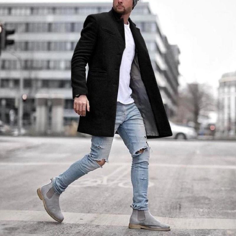 New fashion 2020 brand men's jackets Autumn and winter fashion trend windbreaker men's coat lapel Longfeng medium long coat1, Black
New fashion 2020 brand men's jackets Autumn and winter fashion trend windbreaker men's coat lapel Longfeng medium long coat1, Black