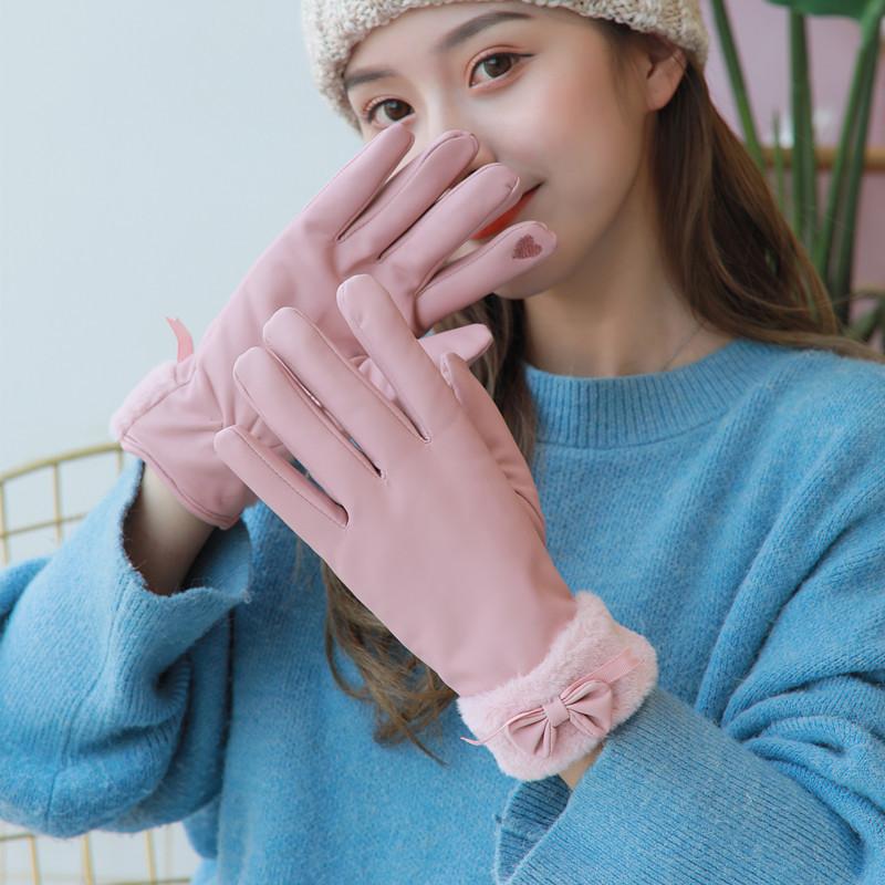 New European Version Ladies Winter Gloves Warm and Velvet Padded Pu Waterproof Riding Driving Touch Screen Gloves
New European Version Ladies Winter Gloves Warm and Velvet Padded Pu Waterproof Riding Driving Touch Screen Gloves