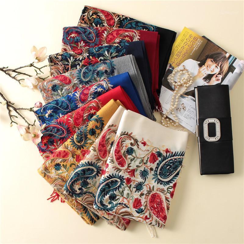 Scarves Embroidery Winter Shawl Vintage Women Floral Scarf Wrap OVersize 200*70cm Soft Retro Beaded Edging Thicking Blanket, Blue;gray
Scarves Embroidery Winter Shawl Vintage Women Floral Scarf Wrap OVersize 200*70cm Soft Retro Beaded Edging Thicking Blanket, Blue;gray