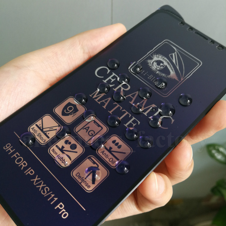 Screen Protector For iPhone 14 Pro Max 13 Mini 12 11 XS XR X 8 7 6 Plus SE Ceramics Film Matte Full Cover Coverage Anti Blue Protect Eyes Proof
Screen Protector For iPhone 14 Pro Max 13 Mini 12 11 XS XR X 8 7 6 Plus SE Ceramics Film Matte Full Cover Coverage Anti Blue Protect Eyes Proof