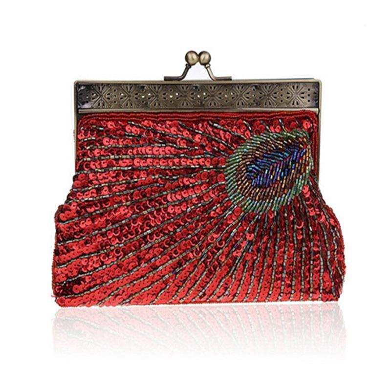 2020 New Vintage Handmade Sequined Beading Peacock Clutch Evening Party Bag,amazing design luxury Peacock women evening bag WY11, As picture
2020 New Vintage Handmade Sequined Beading Peacock Clutch Evening Party Bag,amazing design luxury Peacock women evening bag WY11, As picture