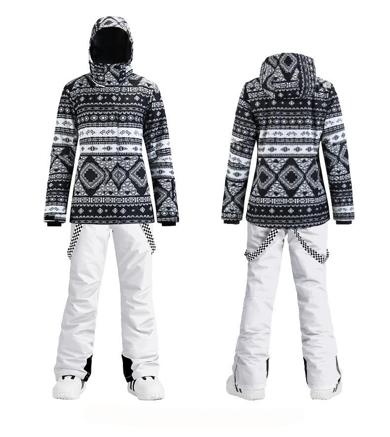 Women's Ski Suit Winter Waterproof Snowboard Suit Windbreak Jacket And Pants Thickened Warm Alpine Ski Set For Women Snow Sports, R1
Women's Ski Suit Winter Waterproof Snowboard Suit Windbreak Jacket And Pants Thickened Warm Alpine Ski Set For Women Snow Sports, R1