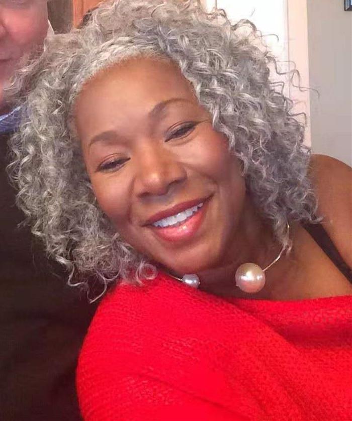 Custom Deep curly gray ponytail hair extension african american hot pony tail puff updo women hairpiece with drawstring combs can part anywhere 120g 1