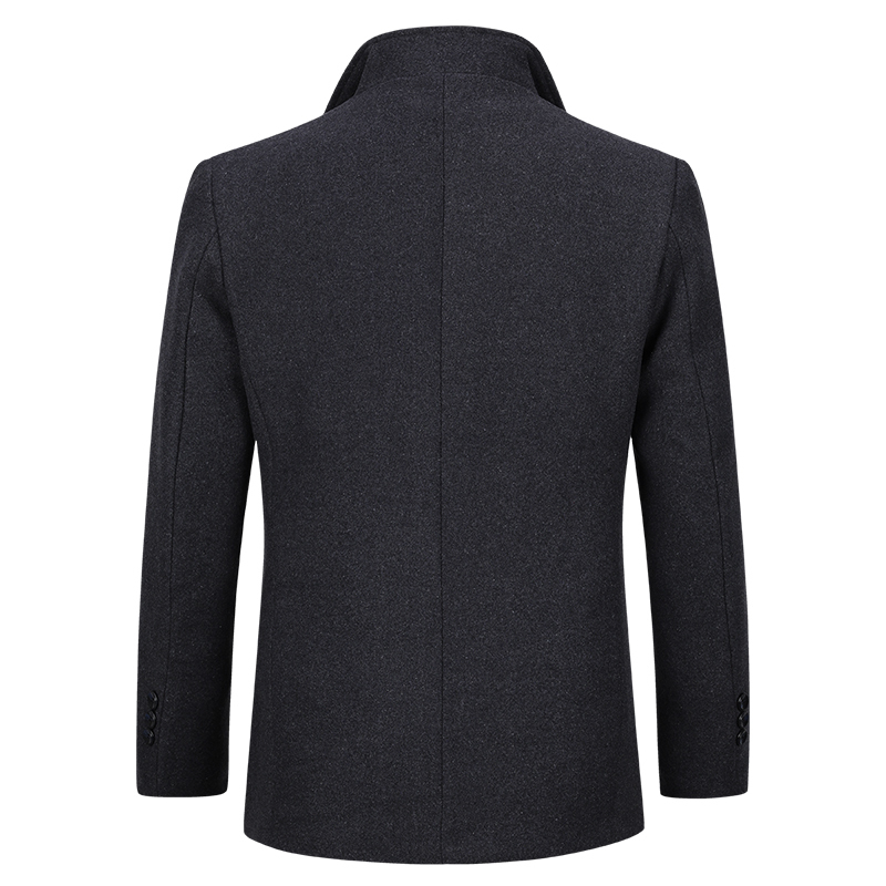 YOUTHUP Wool Men's Coat With Scarf Single Breasted Thick Coats Overcoats Topcoat Mens Fitness Coat Streetwear 4 Colors M-4XL 201128