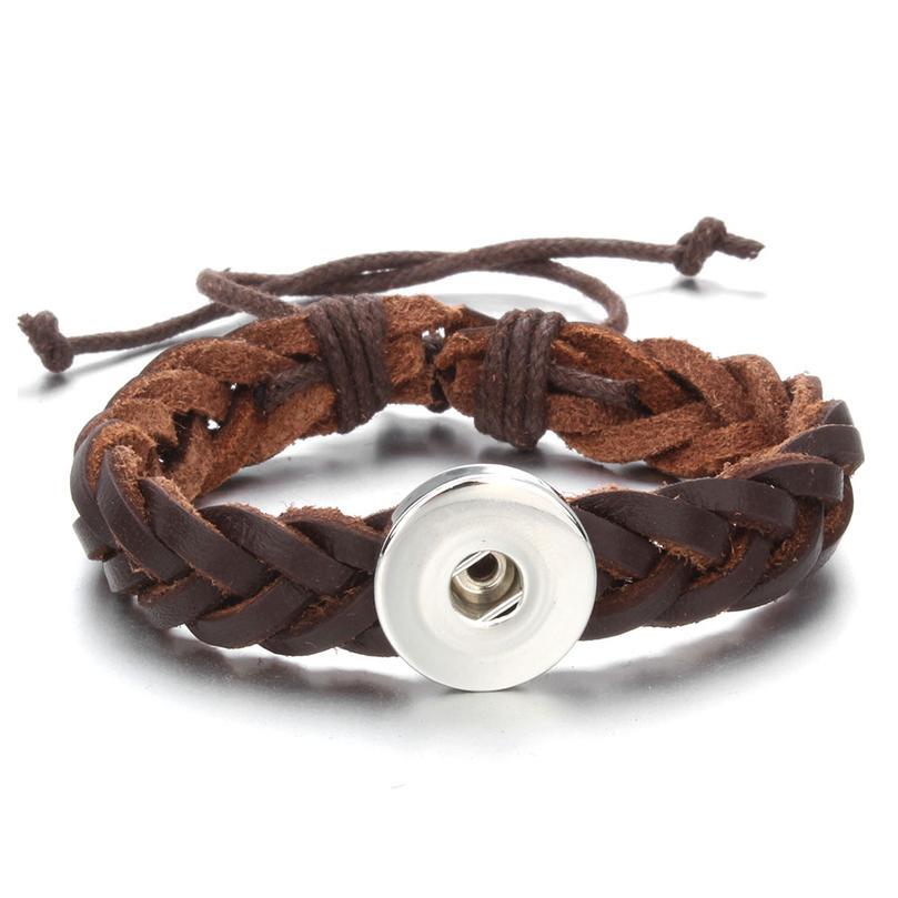 Adjustable Snap Bracelet Vintage Handmade Braided Leather Bracelet Fit 18mm Snap Button Diy Ginger Charm Bracelet For M jllEvJ
Adjustable Snap Bracelet Vintage Handmade Braided Leather Bracelet Fit 18mm Snap Button Diy Ginger Charm Bracelet For M jllEvJ
