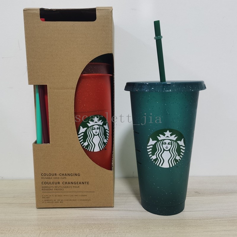 NEW 24OZ/710ml Starbucks Sequins Plastic Tumbler Reusable Clear Drinking Flat Bottom Cup Pillar Shape Lid Straw Mug Bardian, As pic
NEW 24OZ/710ml Starbucks Sequins Plastic Tumbler Reusable Clear Drinking Flat Bottom Cup Pillar Shape Lid Straw Mug Bardian, As pic