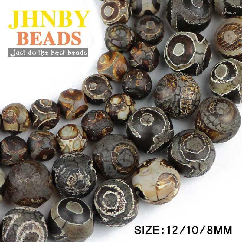 JHNBY China Tibetan Dzi Eyes beads Natural brown Stone Religion 8/10/12MM Round Loose beads for jewelry making bracelet DIY1
JHNBY China Tibetan Dzi Eyes beads Natural brown Stone Religion 8/10/12MM Round Loose beads for jewelry making bracelet DIY1