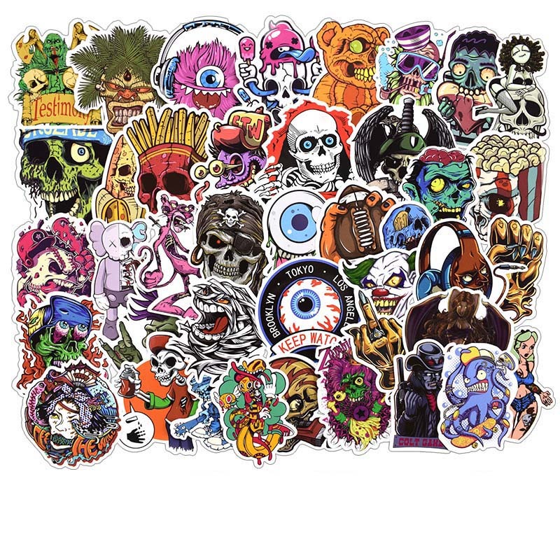 100pcs DIY Sticker Lot Horrible Stickers Posters for Graffiti Skateboard Snowboard Laptop Luggage Motorcycle Bike Home Decal Halloween Monst, Mixed
100pcs DIY Sticker Lot Horrible Stickers Posters for Graffiti Skateboard Snowboard Laptop Luggage Motorcycle Bike Home Decal Halloween Monst, Mixed