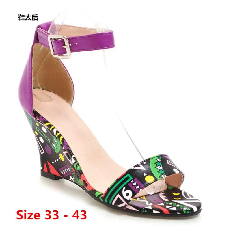 High Heel Sandals Female Summer Wedges Women Shoes Wedge Gladiator Sandals Women's Small Big Size 33 - 43, Purple
High Heel Sandals Female Summer Wedges Women Shoes Wedge Gladiator Sandals Women's Small Big Size 33 - 43, Purple