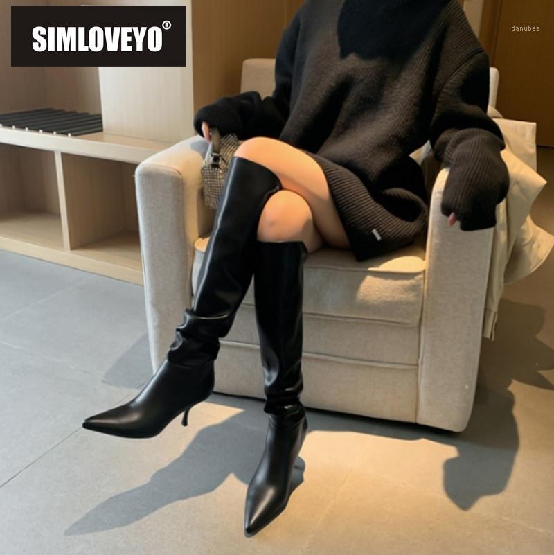 SIMLOVEYO New 2021 Ladies Women Knee Boots Pointed Toe 7cm Stiletto Heels Genuine Leather Soft Sexy Size 33-43 Winter A34411, White velvet
SIMLOVEYO New 2021 Ladies Women Knee Boots Pointed Toe 7cm Stiletto Heels Genuine Leather Soft Sexy Size 33-43 Winter A34411, White velvet