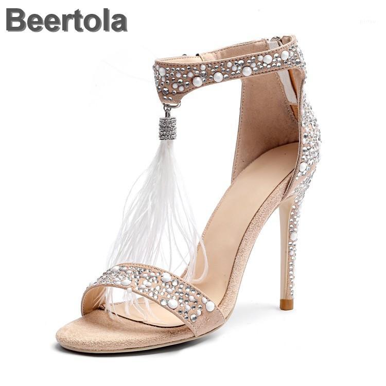 Gladiator Women Shoes Summer Studded Stiletto Sandals Zipper Sexy Dress Wedding Shoes Woman With Feathers Rhinestone Cover Heel1, As pic
Gladiator Women Shoes Summer Studded Stiletto Sandals Zipper Sexy Dress Wedding Shoes Woman With Feathers Rhinestone Cover Heel1, As pic