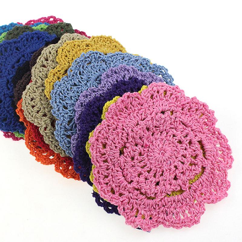 50pcs/Pack Lace Doilies Flower Coasters 100% Cotton Hand Made Crochet Round Table Mat Crochet Coasters Doilies Cup Pad Props
50pcs/Pack Lace Doilies Flower Coasters 100% Cotton Hand Made Crochet Round Table Mat Crochet Coasters Doilies Cup Pad Props