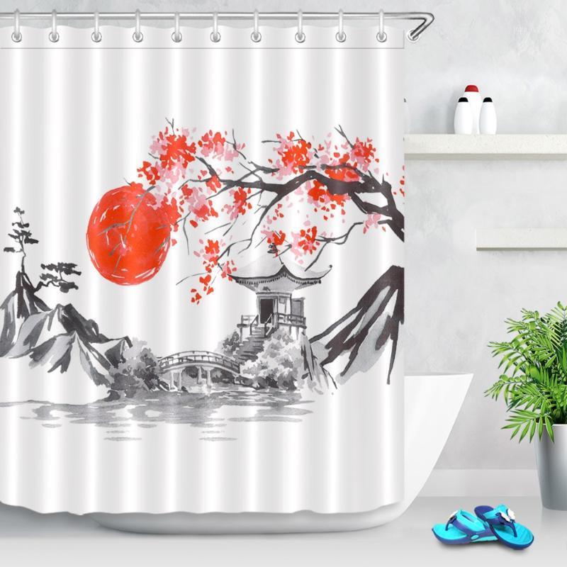 LB Japan Traditional Sumi-e Painting Sunset Fuji Mountain Sakura Shower Curtain Bathroom Waterproof Polyester Fabric for Bathtub1
LB Japan Traditional Sumi-e Painting Sunset Fuji Mountain Sakura Shower Curtain Bathroom Waterproof Polyester Fabric for Bathtub1