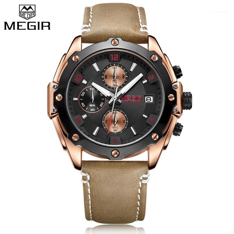 MEGIR Men's Watch Chronograph Watches Men Date Sport Leather Quartz Wristwatch Male Clock Montre Homme1, Blue
MEGIR Men's Watch Chronograph Watches Men Date Sport Leather Quartz Wristwatch Male Clock Montre Homme1, Blue
