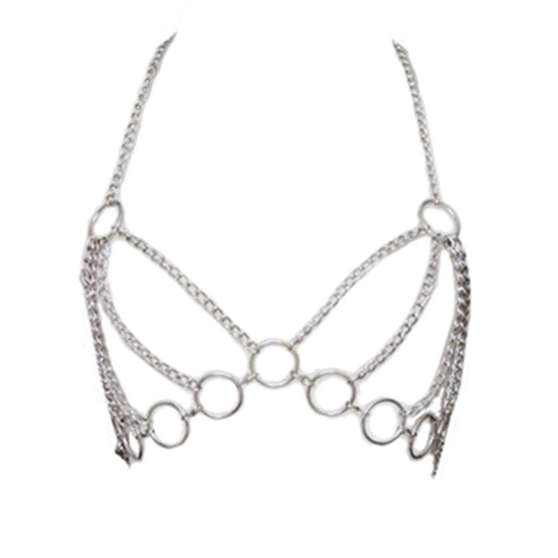 Women Metal Chain Open Bra Temptation Sexy Reggiseno Porno Lingerie Fantasia Nightwear Halter Bras Fetish Sosten Mujer Lenceria, Silver
Women Metal Chain Open Bra Temptation Sexy Reggiseno Porno Lingerie Fantasia Nightwear Halter Bras Fetish Sosten Mujer Lenceria, Silver