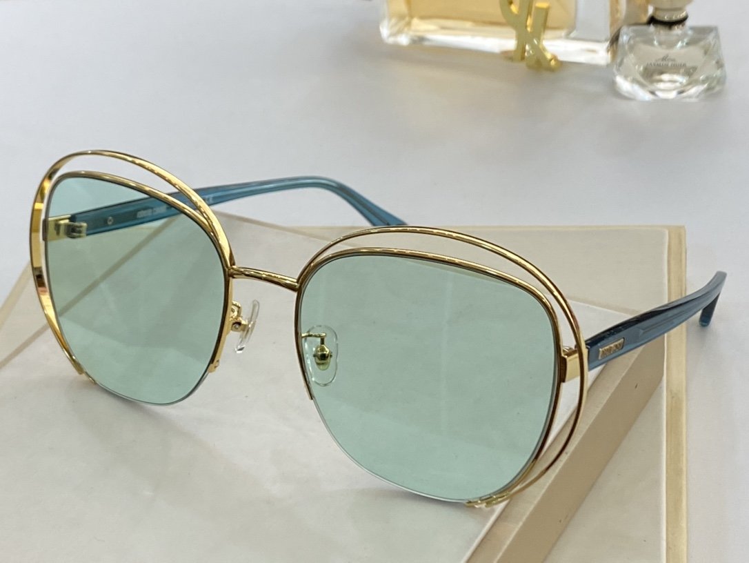 Personality design celebrity fashion progressive lens sunglasses metal frame decoration women's Sunglasses oval glasses women's glasses 2026