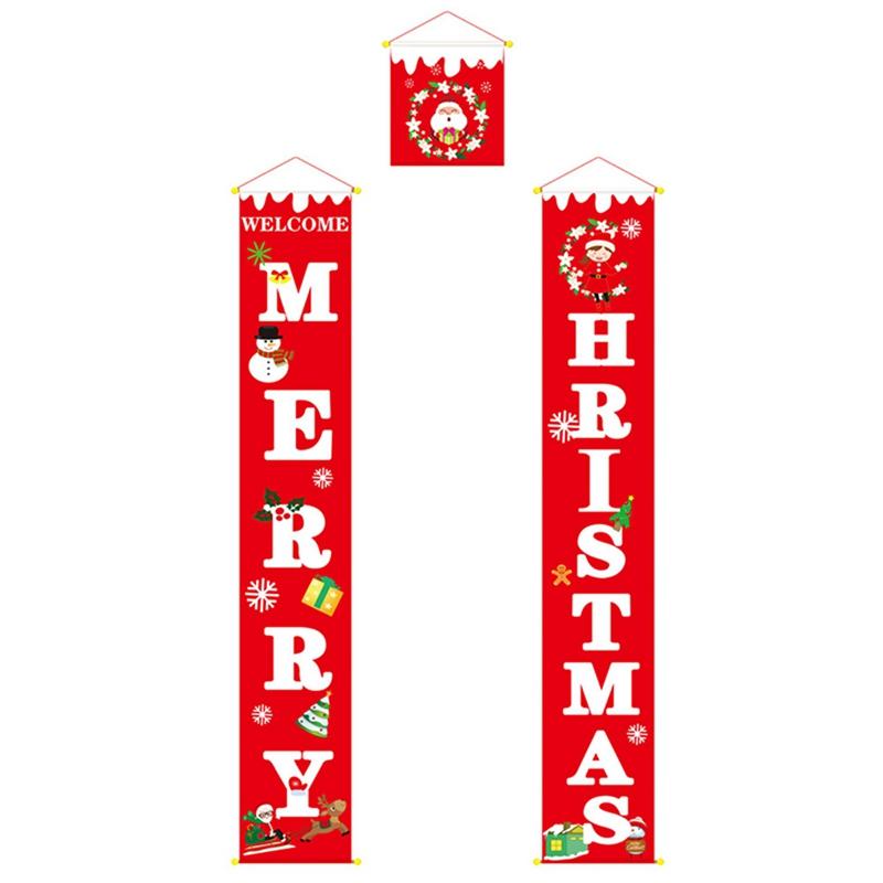 Merry Christmas Porch Door Banner Hanging Ornament Christmas Decoration for Home
Merry Christmas Porch Door Banner Hanging Ornament Christmas Decoration for Home