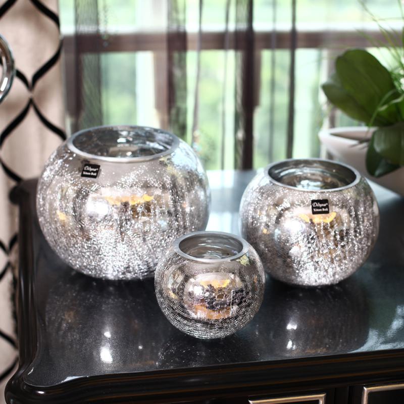 silver glass vase flower color glass vase ball wedding dried flower storage decoration Light luxury plating gift
silver glass vase flower color glass vase ball wedding dried flower storage decoration Light luxury plating gift