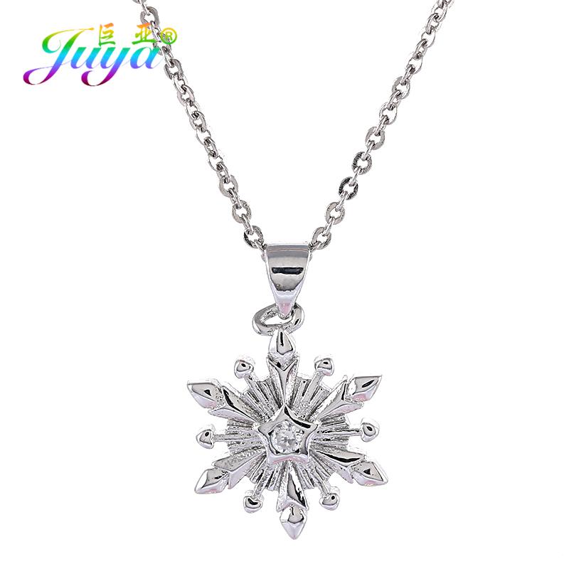 Juya Fashion New Year Christmas Jewelry Supplies Gold/Rose Gold Micro Pave Zircon Snowflake Pendant Necklace For Women
Juya Fashion New Year Christmas Jewelry Supplies Gold/Rose Gold Micro Pave Zircon Snowflake Pendant Necklace For Women
