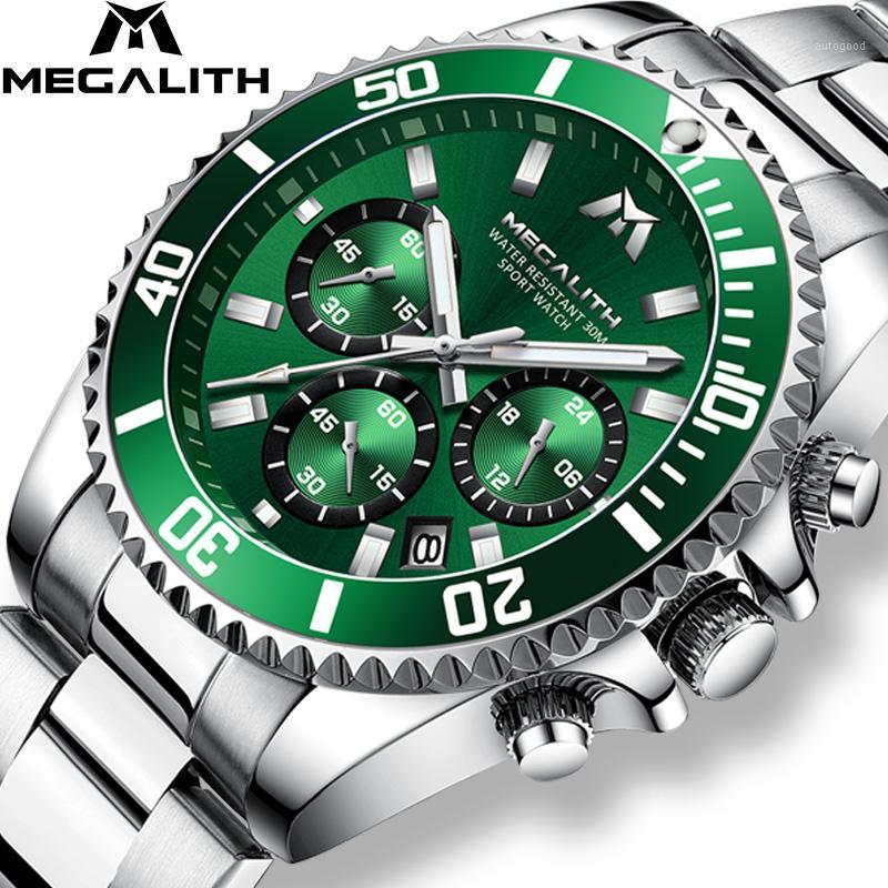 Wristwatches MEGALITH Reloj Hombre 2021 Fashion Casual Watch Men Waterproof Analog 24 Hour Date Quartz Watches Sports Chronograph Male Clock, Steel green
Wristwatches MEGALITH Reloj Hombre 2021 Fashion Casual Watch Men Waterproof Analog 24 Hour Date Quartz Watches Sports Chronograph Male Clock, Steel green