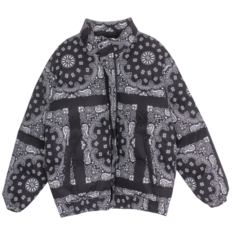 Winter oversize Street cashew flower thickening original night retro coats women's loose warm fashion parkas cotton BF 201217