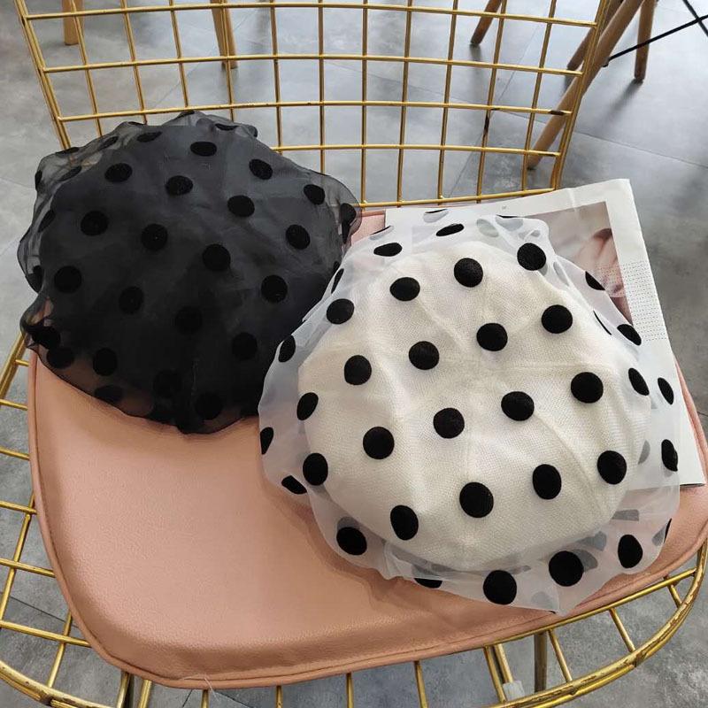 Polka Dots Mesh Berets Spring Summer Cute Wild Female Hat Sweet Fashion Drawstring Adjustable Size Trend Hat Hot Sale New
Polka Dots Mesh Berets Spring Summer Cute Wild Female Hat Sweet Fashion Drawstring Adjustable Size Trend Hat Hot Sale New