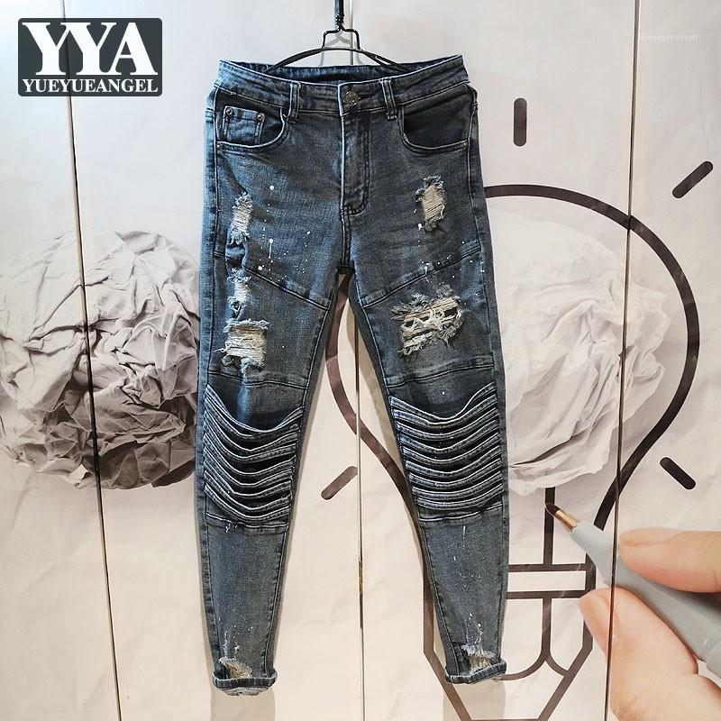 Streetwear Trousers Holes Ripped Mens Jeans Fashion Tassel Distressed Slim Personality Patchwork Casual Men Denim Pencil Pants1, Blue
Streetwear Trousers Holes Ripped Mens Jeans Fashion Tassel Distressed Slim Personality Patchwork Casual Men Denim Pencil Pants1, Blue