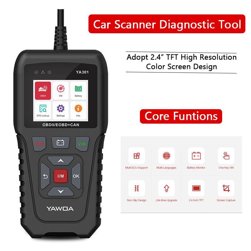 Car Code Reader 2.4" TFT Color Screen OBD2 Scanner Professional Car Diagnostic Tool Electrical Test Tool OBD2 Scanner Automotive1
Car Code Reader 2.4" TFT Color Screen OBD2 Scanner Professional Car Diagnostic Tool Electrical Test Tool OBD2 Scanner Automotive1