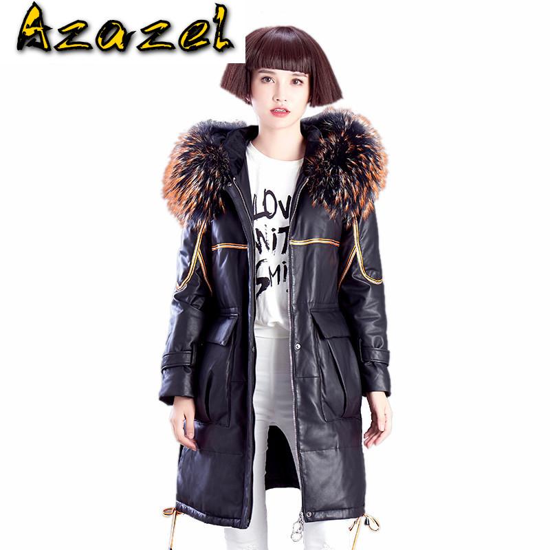 Natural Raccoon Fur Genuine Leather Women Winter Duck Down Female Real Sheepskin Coat Vintage Long Jacket Hiver 8726, Black
Natural Raccoon Fur Genuine Leather Women Winter Duck Down Female Real Sheepskin Coat Vintage Long Jacket Hiver 8726, Black