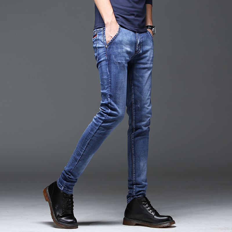 Batmo new arrival high quality casual slim jeans men men's pencil pants skinny jeans men Z004 201123