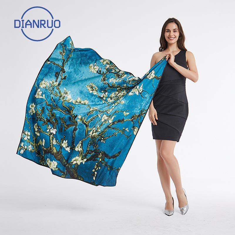 DIANRUO 2020 New Spain Luxury Silk Scarf Women Designer Oil Painting Floral Silk Shawls Ladies Wraps Scarves Shawl R3851
DIANRUO 2020 New Spain Luxury Silk Scarf Women Designer Oil Painting Floral Silk Shawls Ladies Wraps Scarves Shawl R3851