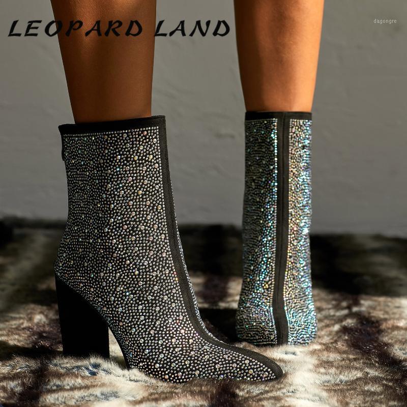 LEOPARD LAND 2020 35 42 Women Sexy Point Mid Calf Boot Thick High Heels Stretch Boots's Rhinestone High-Heel Ankle Boots1, Black
LEOPARD LAND 2020 35 42 Women Sexy Point Mid Calf Boot Thick High Heels Stretch Boots's Rhinestone High-Heel Ankle Boots1, Black